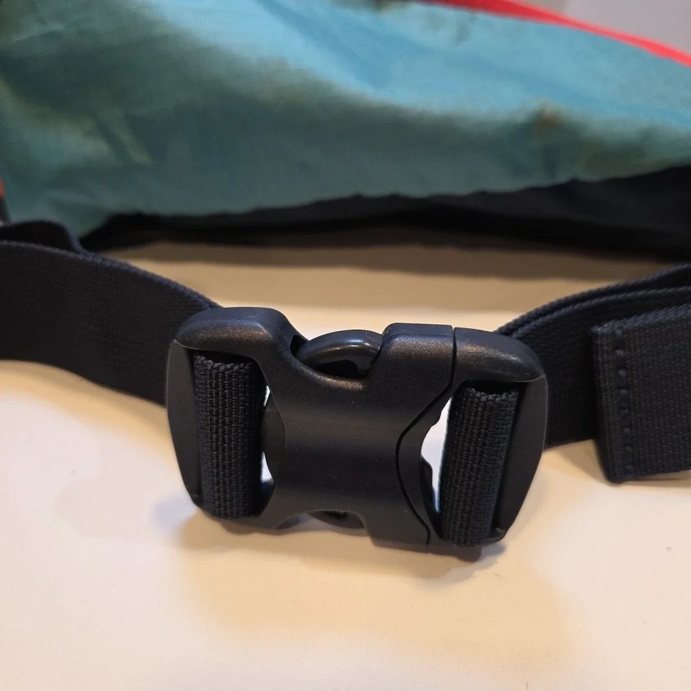 Eddie Bauer Self Convertible Stowaway Waist‎ Pack Fanny Pack Teal Purple